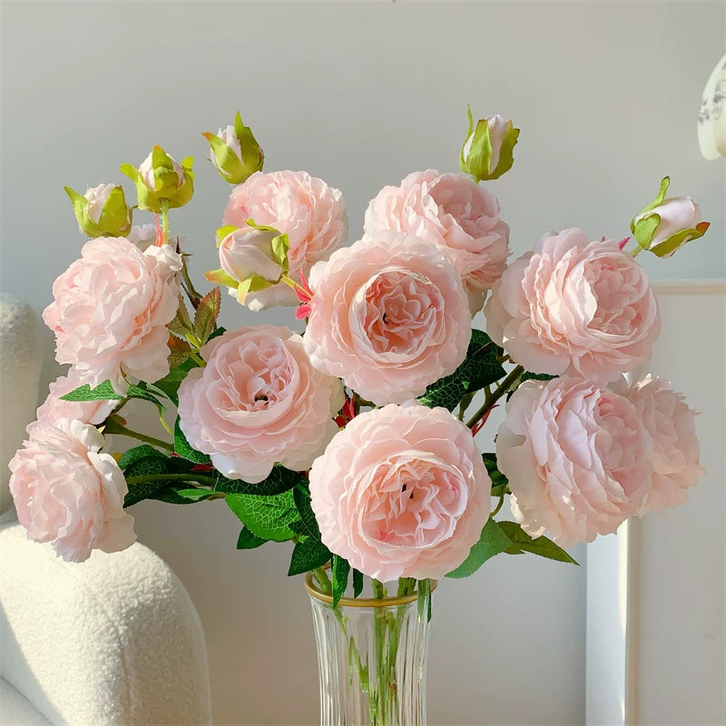 Artificial Rose Bouquet Home Decor Arrangement