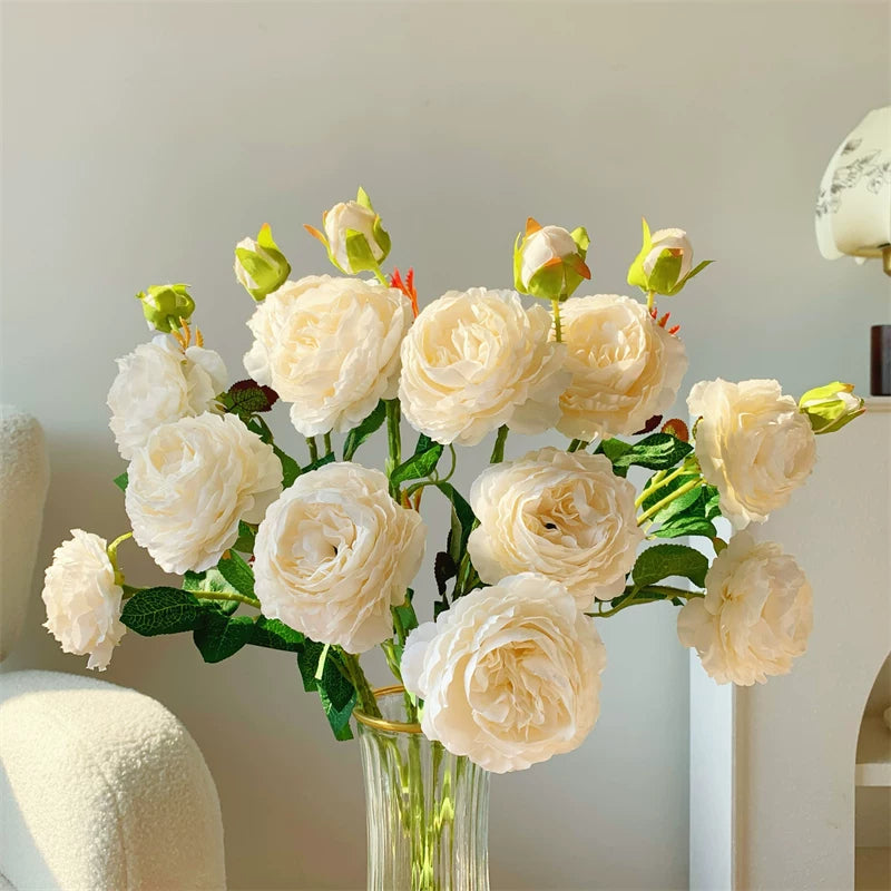 Artificial Rose Bouquet Home Decor Arrangement