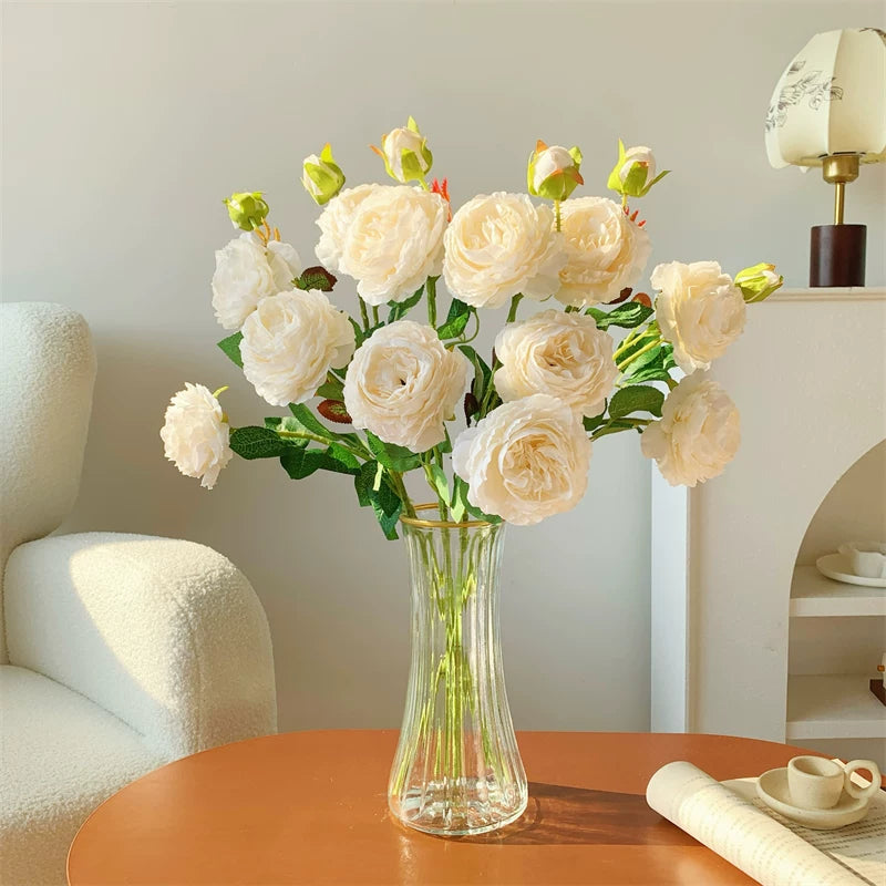 Artificial Rose Bouquet Home Decor Arrangement