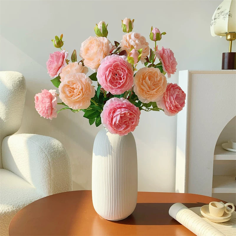Artificial Rose Bouquet Home Decor Arrangement