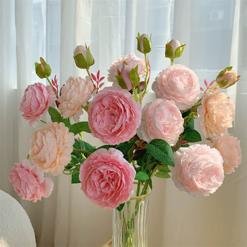 Artificial Rose Bouquet Home Decor Arrangement