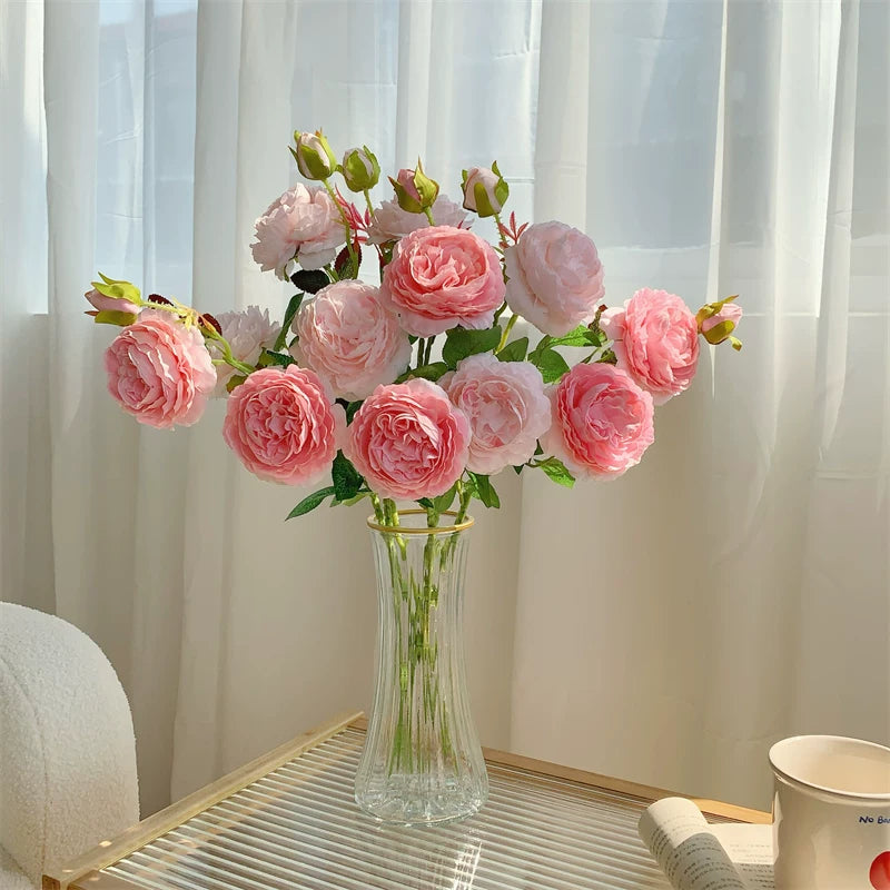 Artificial Rose Bouquet Home Decor Arrangement