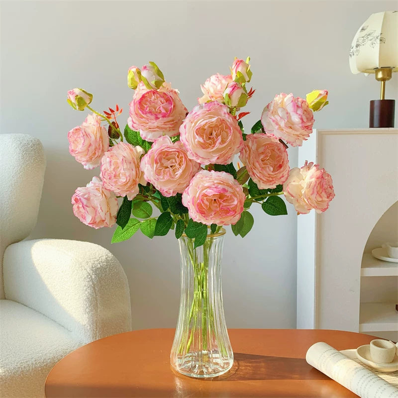 Artificial Rose Bouquet Home Decor Arrangement